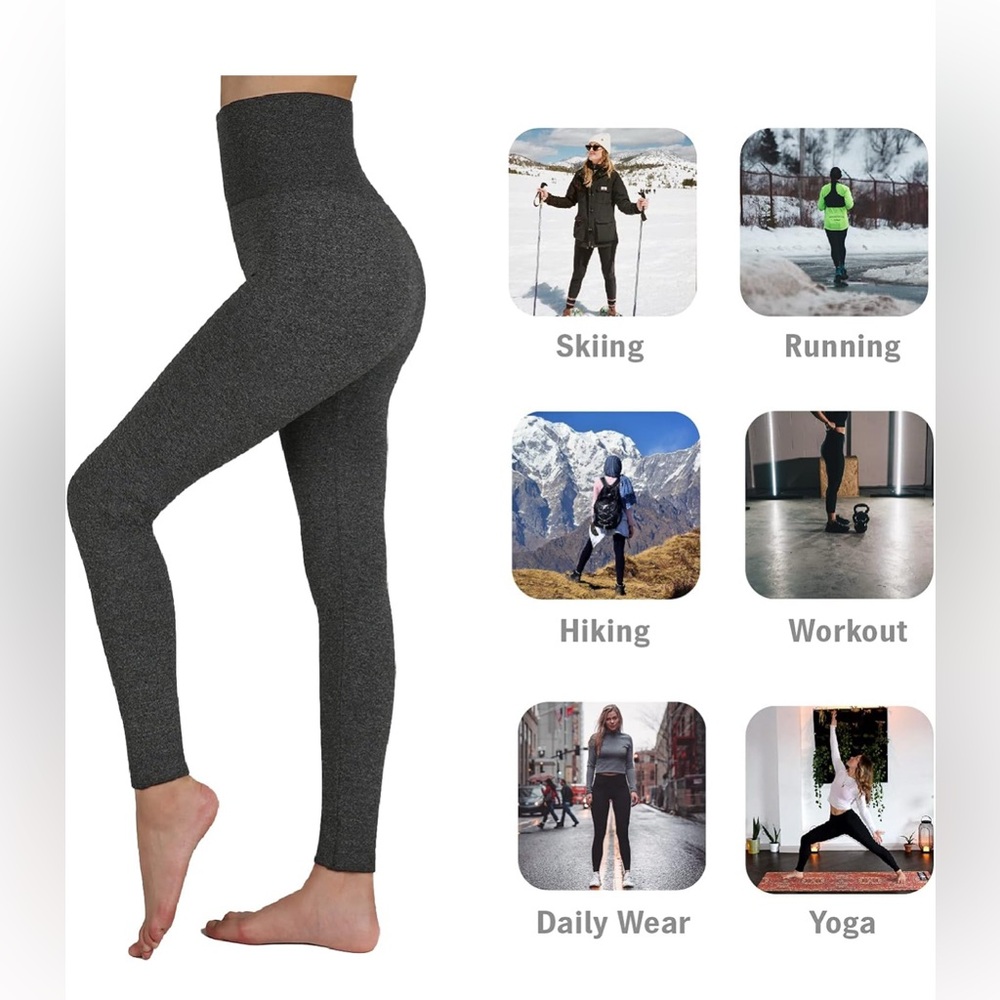 Charcoal Women's High-Rise Leggings| Warmer